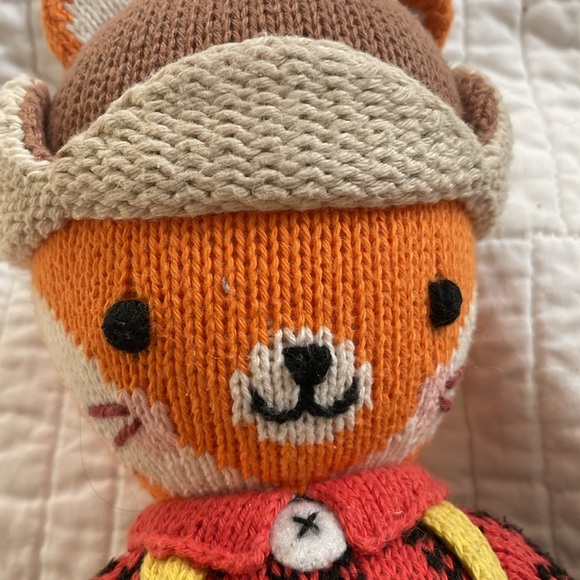 Cuddle + Kind Wyatt the Fox Little 13inch knit toy - Picture 7 of 8